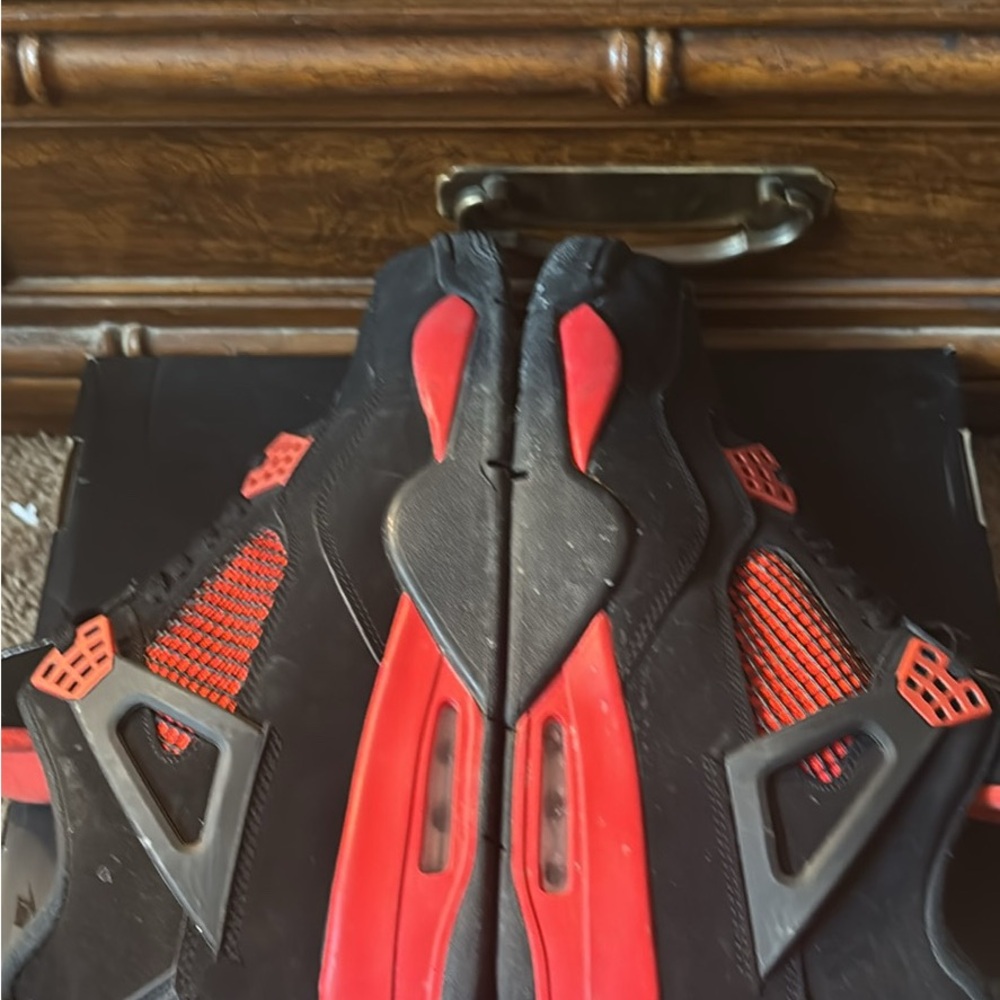 Jordan Black and Red Sneakers
